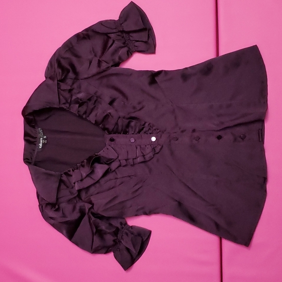 Takara short sleeve ruffle blouse S - Picture 1 of 6